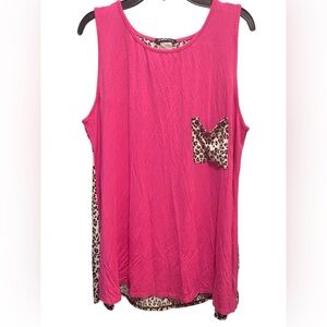 Pink Leopard Tank Top XL
